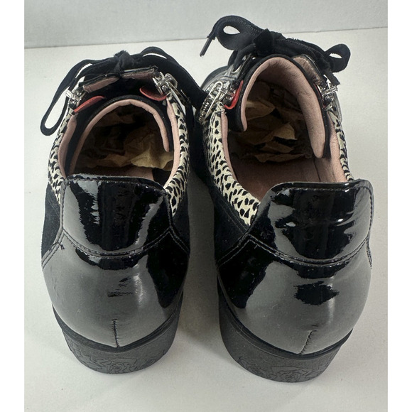 BeautiFeel Women's Lace Up Sneakers Animal Print Shoes Size 38 US 7 - 7.5 - Picture 4 of 12